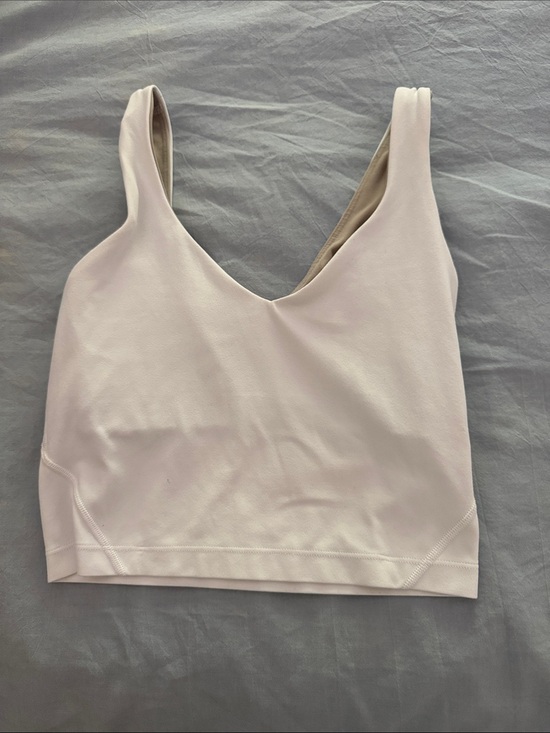 lululemon athletica Tops - lululemon white Cropped Align Tank